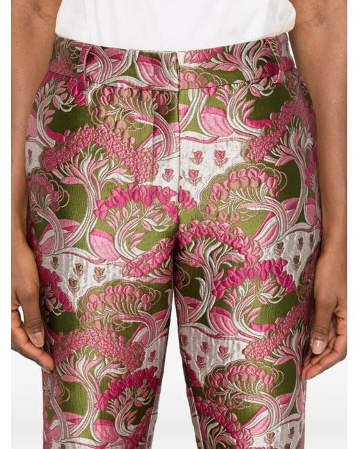 LaDoubleJ White Polyester Silk Polyamide Pants