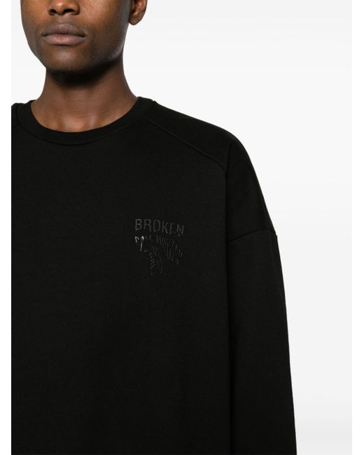 Juun.J Sweater Met Geborduurd Logo in het Black voor heren