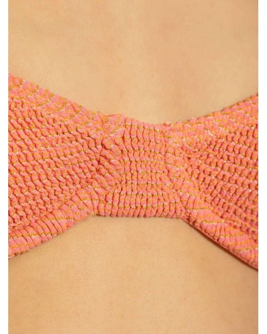 Bondeye Orange Gracie Knitter-Bikinioberteil