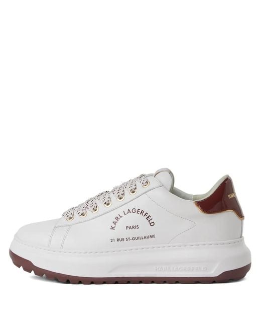 Karl Lagerfeld White Kapri Sneakers for men