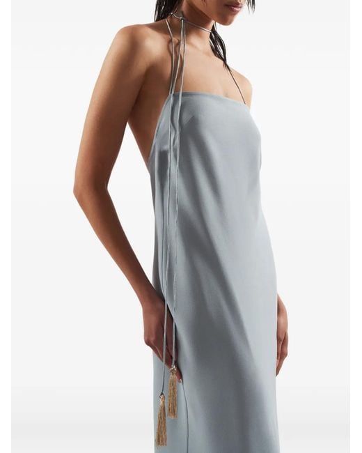 ‎Taller Marmo Blue Starlet Tassel Midi Dress