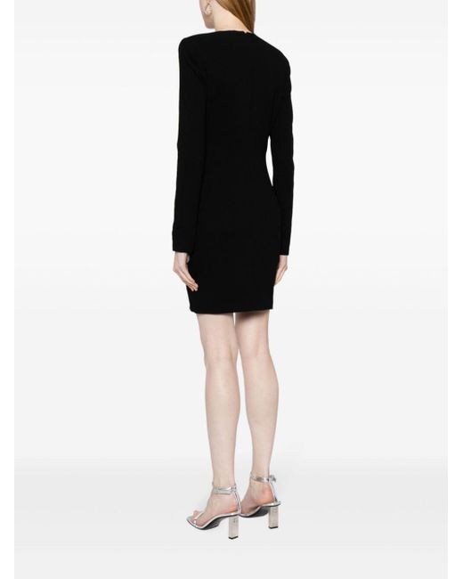 Victoria Beckham Mini-jurk Van Scheerwol in het Black