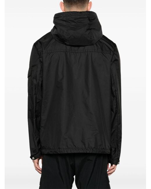 Moncler Black Zip-up Hooded Jacket for men