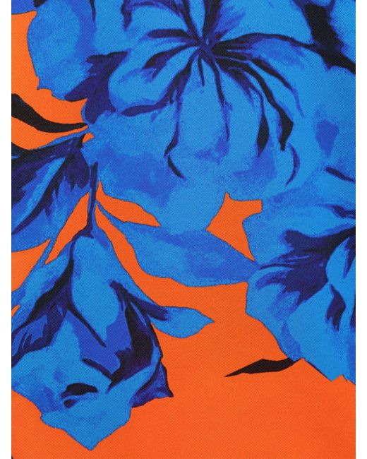 AZ FACTORY Orange Tiger Lily-print Palazzo Trousers
