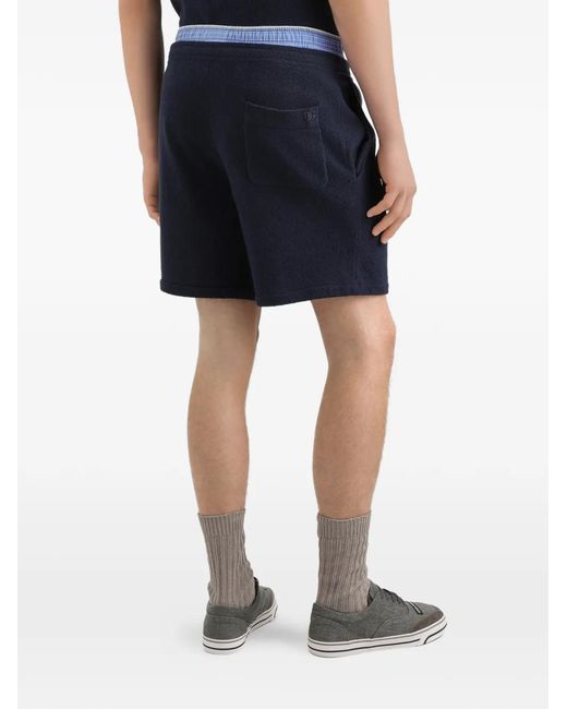 Dolce & Gabbana Blue Smooth Knit Shorts for men