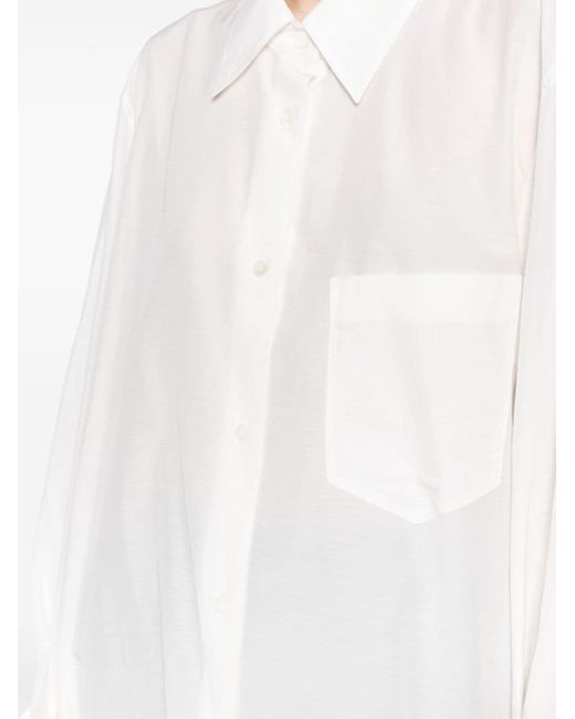 Chemise à fronces JNBY en coloris White