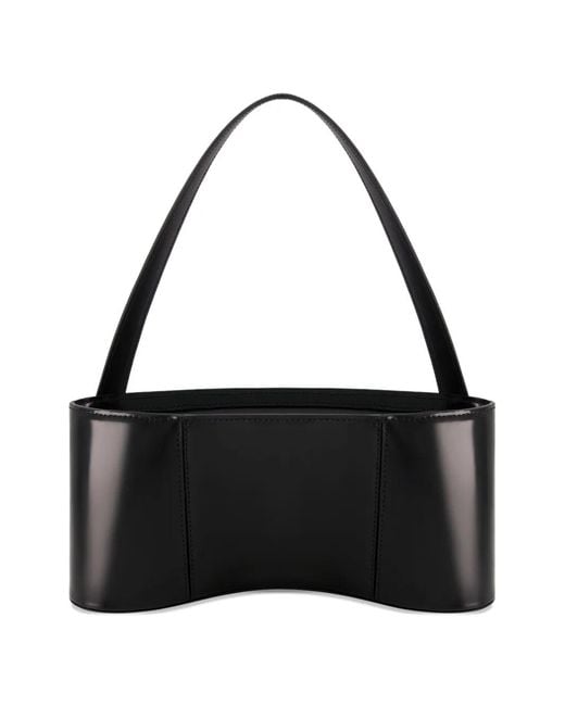 Coperni Black Ergonomic Leather Shoulder Bag