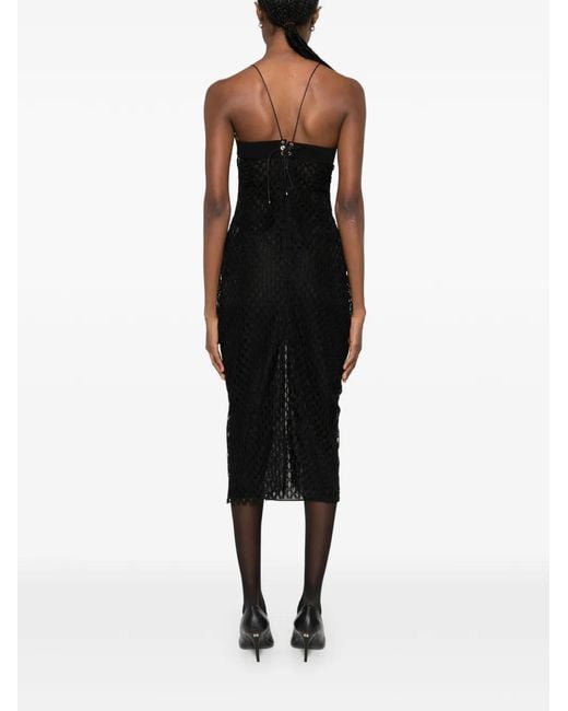 Ludovic de Saint Sernin Black Isabella Lace Dress