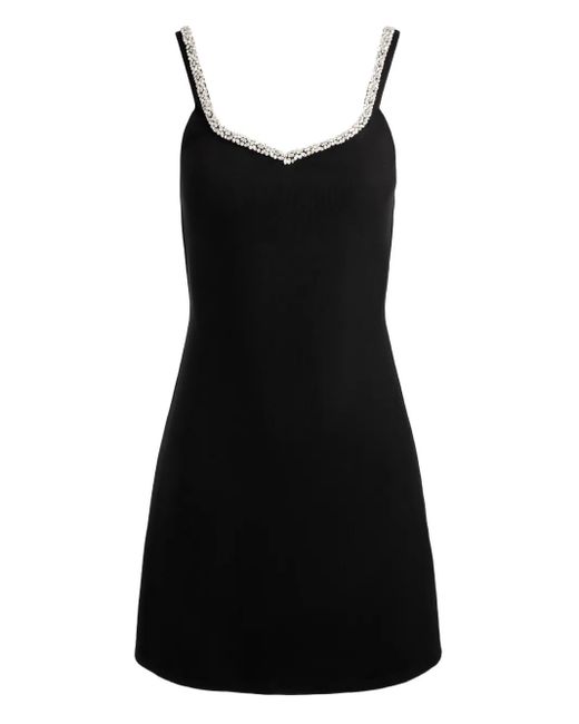 Vestido corto Eve con apliques Alice + Olivia de color Black