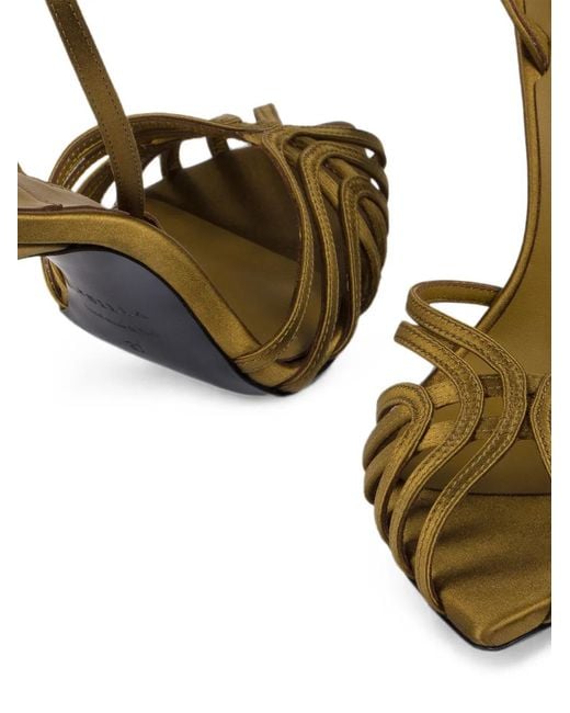 Le Silla Metallic Sandales Embrace À Talon