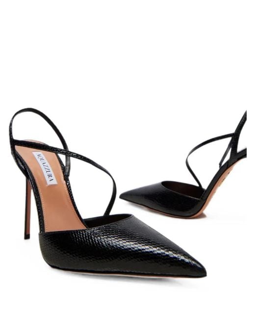 Aquazzura Black Slingback Pumps