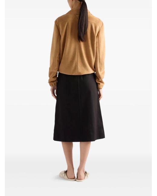 Prada Natural Suede Blouson Jacket