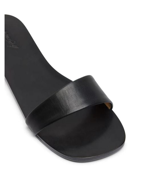 Marsèll Black Leather Slides