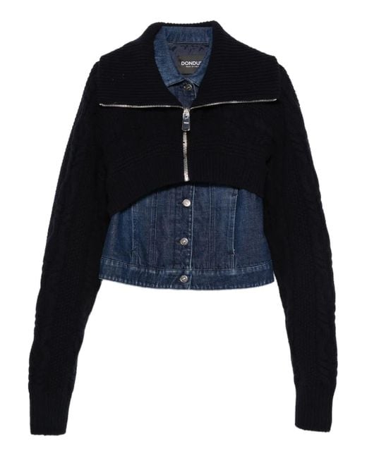 Dondup Blue Button-Fastening Jacket