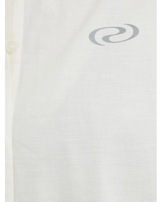 Résumé White Buttoned Logo Shirt