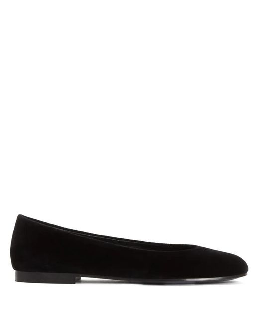 Fabiana Filippi Black Velvet Ballerina Shoes