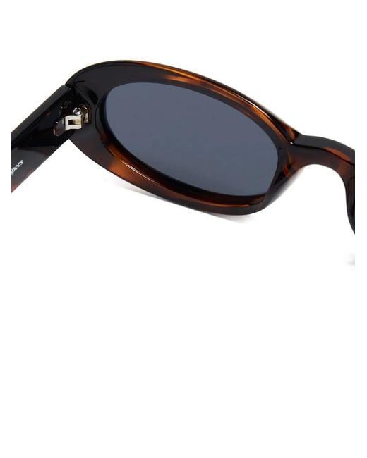 Le Specs Blue Work It! Oval-Frame Sunglasses