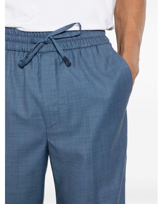 Pantalones ajustados Brioni de hombre de color Blue