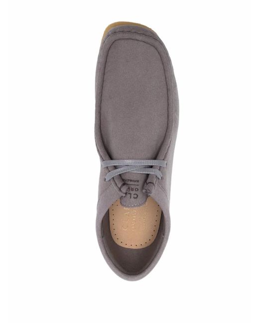 Stringate Con Stampa di Clarks in Brown da Uomo