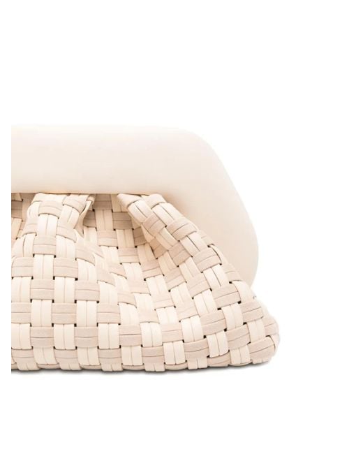 THEMOIRÈ Natural Gewebte Clutch