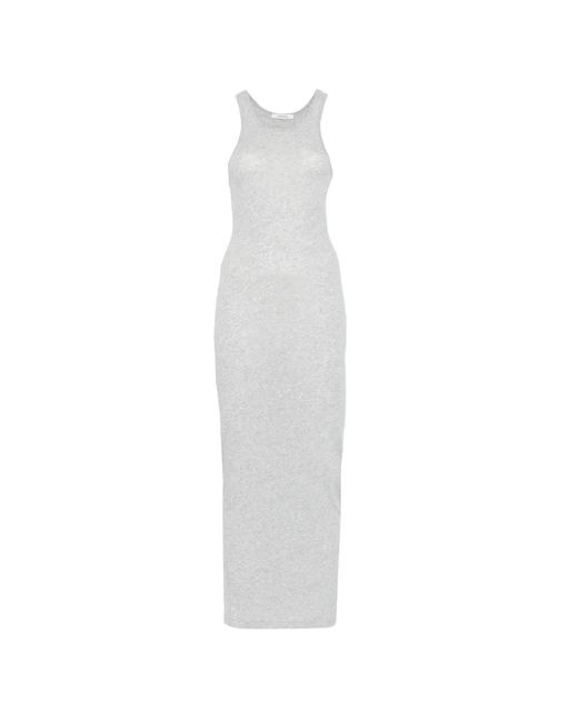 Entire studios White Crew-Neck Tank Maxi Dress