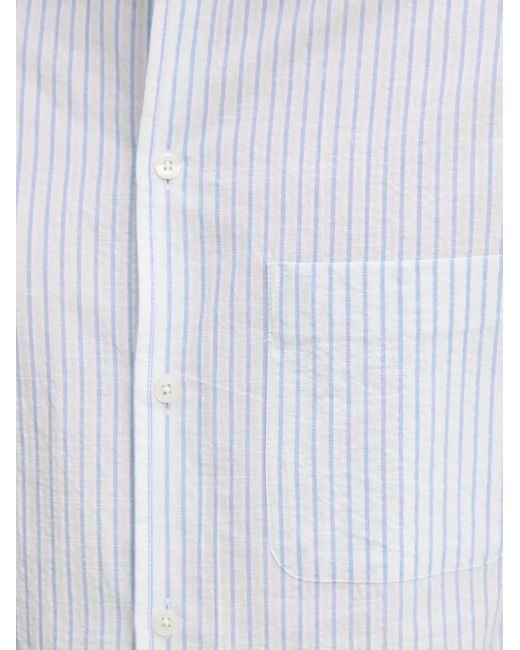 Chemise Rayée À Manches Longues Samsøe & Samsøe pour homme en coloris Blue