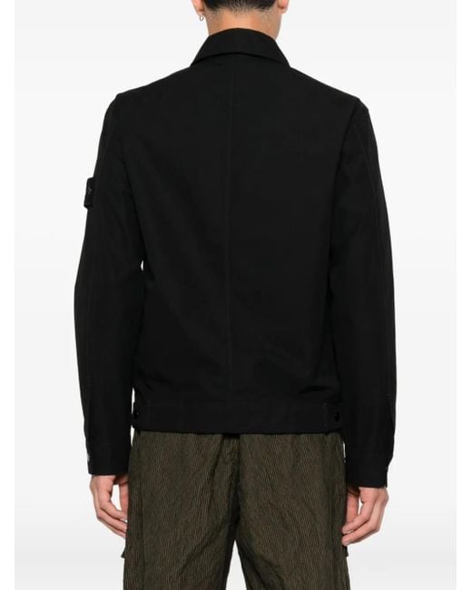 Stone Island Jack Met Ritssluiting in het Black voor heren