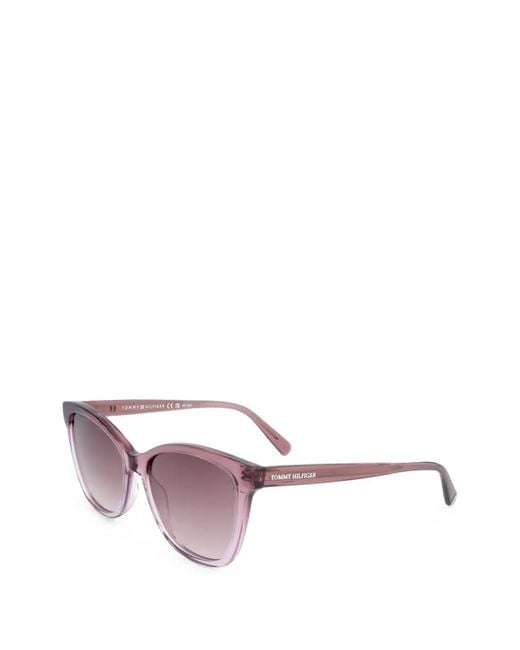 Tommy Hilfiger Pink Rectangle-Frame Sunglasses