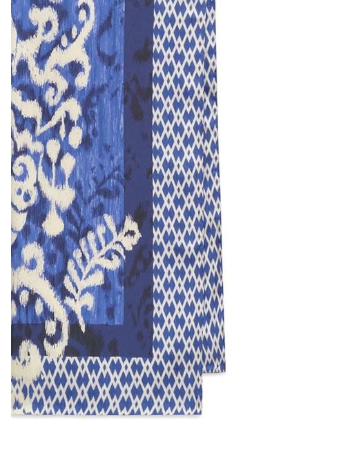 Maliparmi Blue Collection Printed Stole