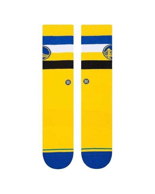 Stance Yellow Nba Golden State Warriors Crew Socks for men