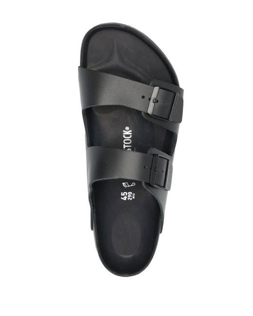 Birkenstock Leather Arizona Tonal-design Slip-on Sandals in Black for Men |  Lyst