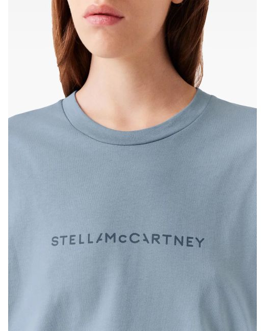 Stella McCartney ロゴ Tシャツ Blue