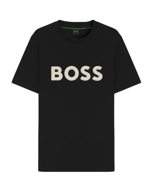 Boss Black Logo-Print T-Shirt for men