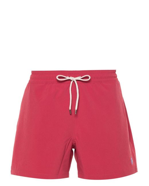 Polo Ralph Lauren Red Traveler Swim Shorts for men