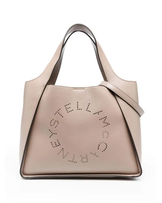 Stella McCartney ロゴ ハンドバッグ Natural