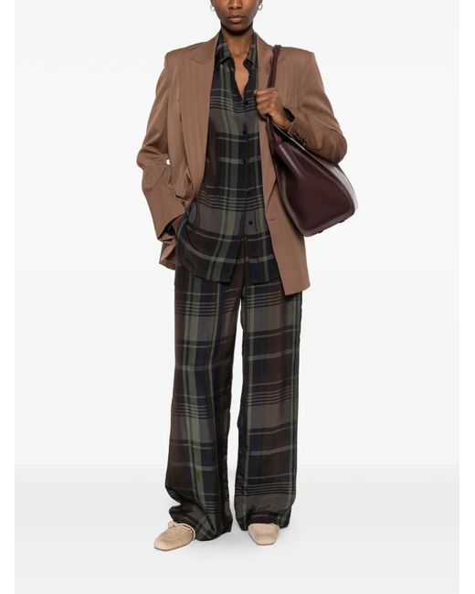 Stella McCartney Brown Wool Double-Breasted Jacket