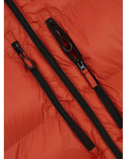 Iuter Orange Storm Hooded Puff Jacket for men