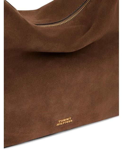 Tommy Hilfiger Brown Tassel-Detail Shoulder Bag