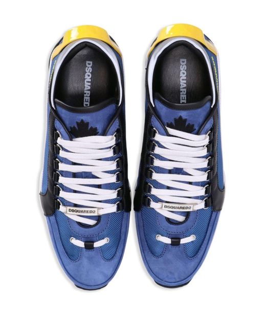 DSquared² Legendary Leren Sneakers in het Blue voor heren