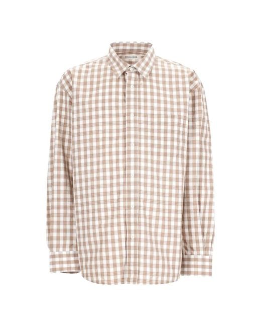 sunflower White Checked Cotton Shirt for men