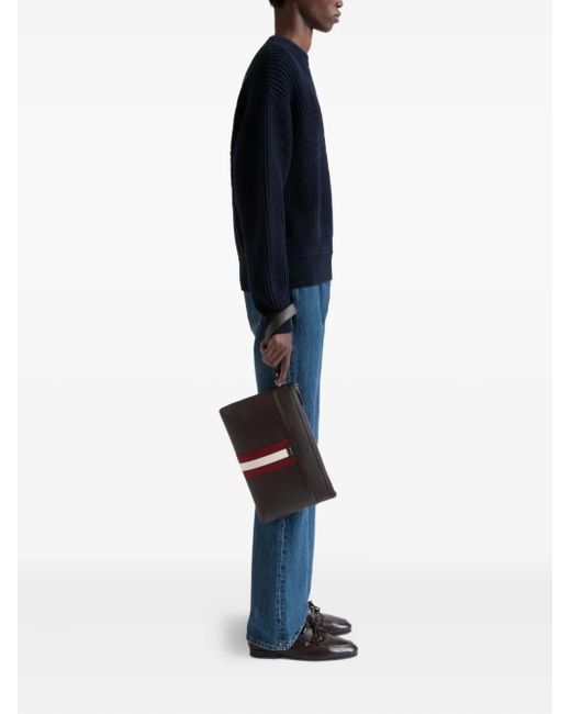 Bally Black Code Clutch Bag for men