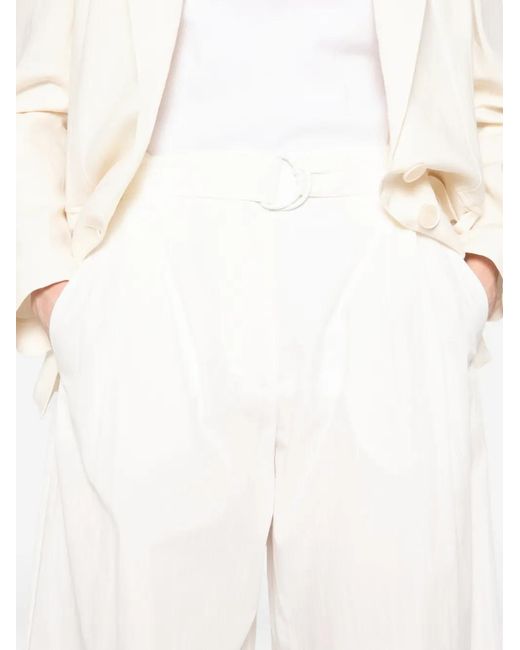 Patrizia Pepe White Tapered Trousers
