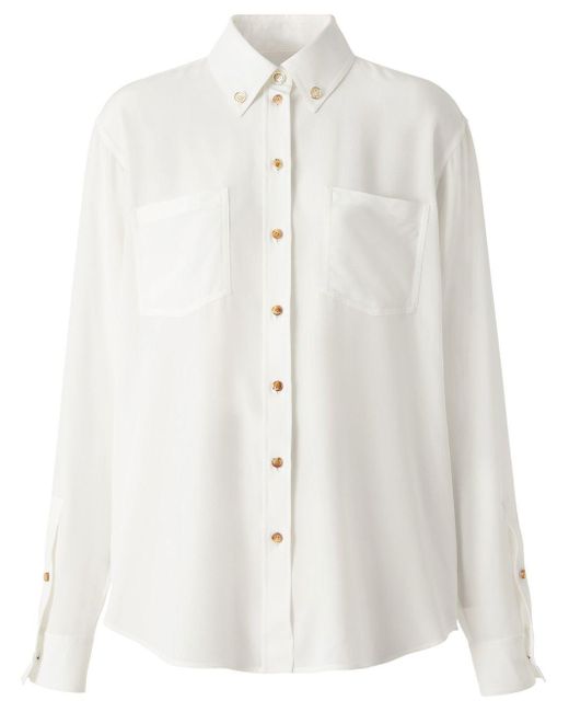 burberry white button down