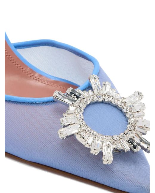 AMINA MUADDI Blue Begum Pumps