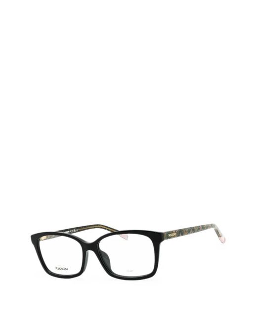 Missoni Black Rectangle-Frame Glasses