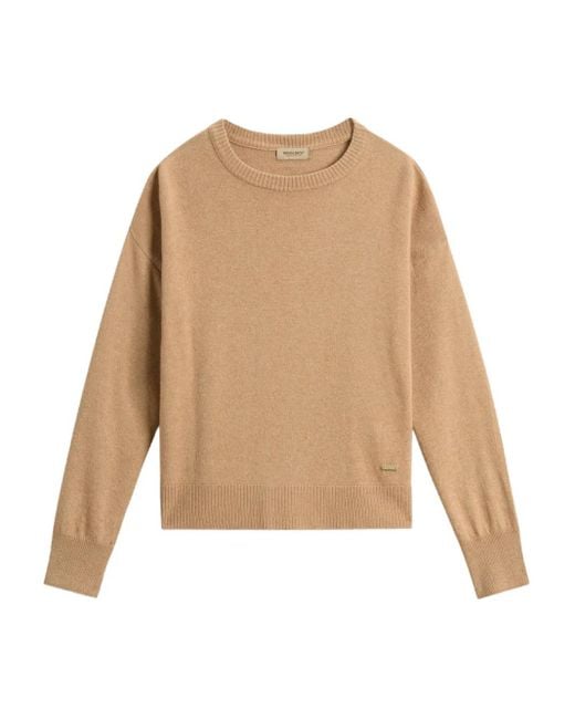 Woolrich Natural Crew-Neck Sweater
