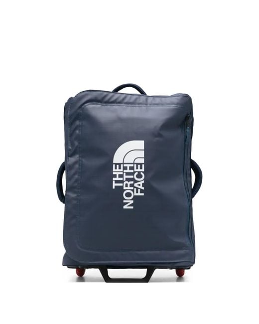 The North Face Blue Wheeled Logo-Print Holdall