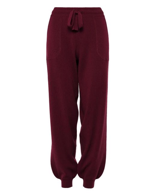 Eres Red Drawstring Pocket Trousers