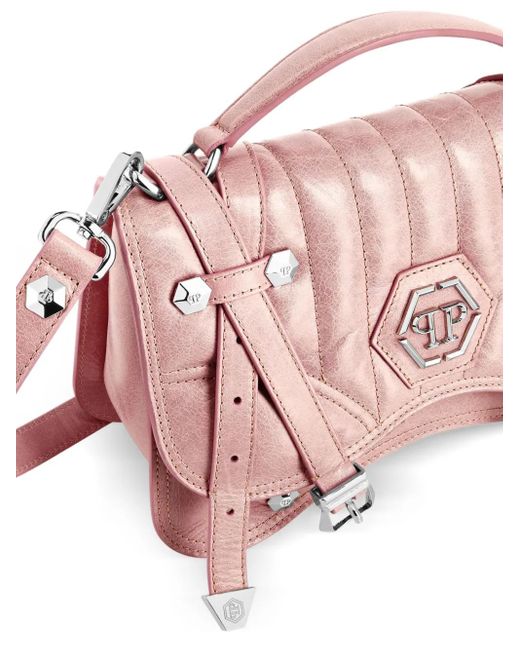 Philipp Plein Pink Mittelgroße Hexagon Tote Bag