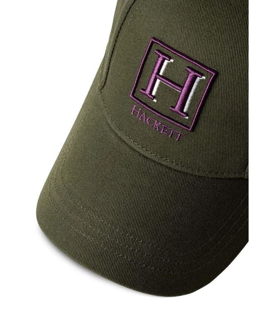 Hackett Black Logo-Embroidered Cap for men